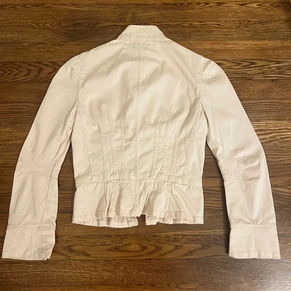 Marc Jacobs Light Pink Asymmetric Button Down Military Jacket - Picture 2 of 6